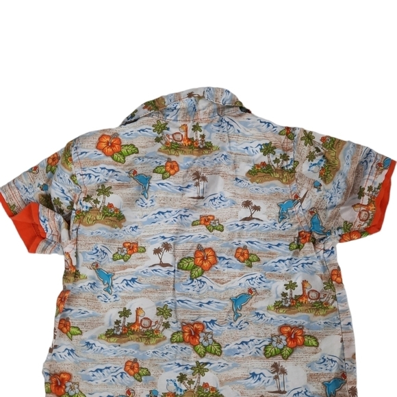 The Children's Place Hawaiian Short Sleeve Button Down Size 6-9 Months Boys - Picture 2 of 5